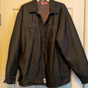 Wrangler Black Denim Shirt Jacket
